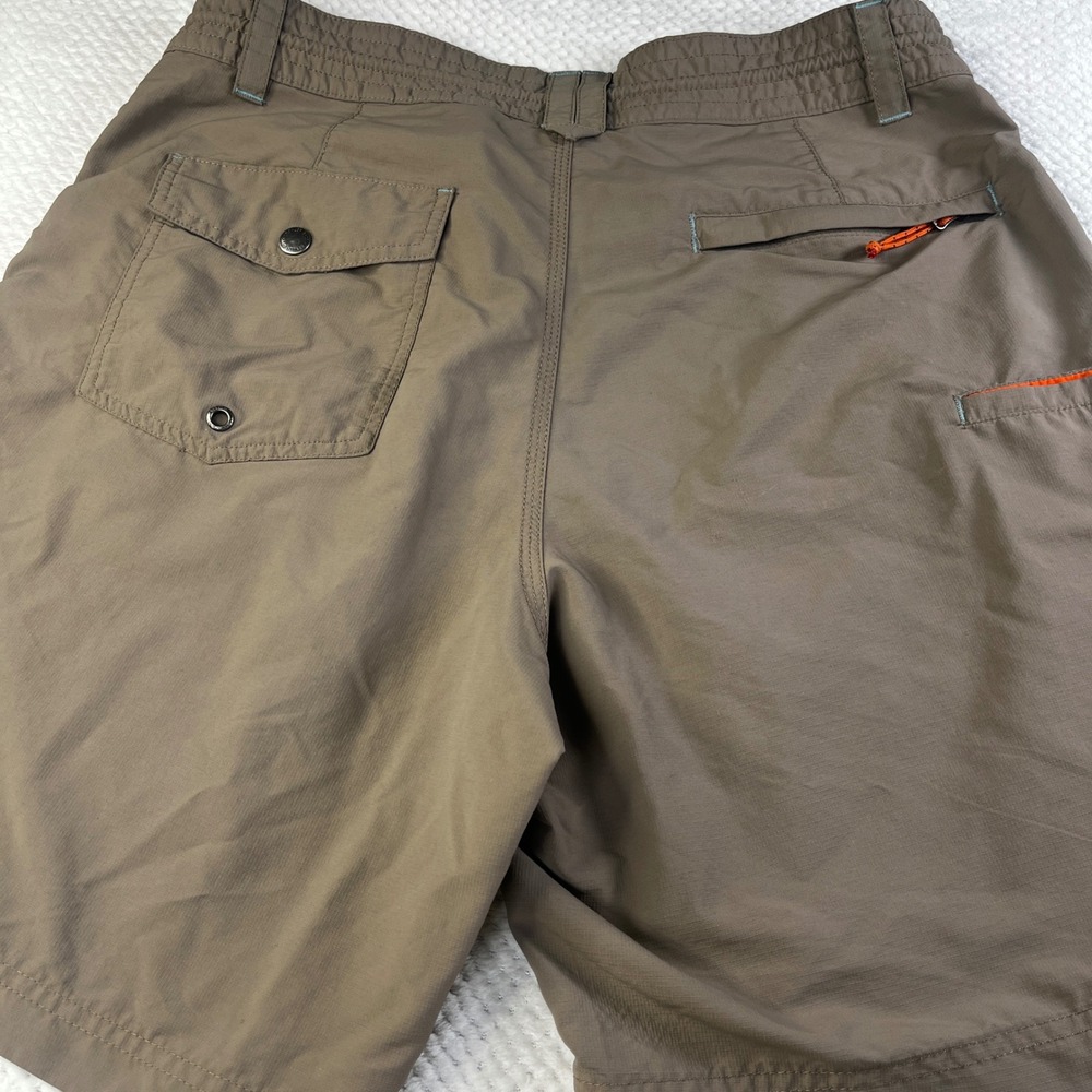 Howler Brothers Horizon Hybrid Shorts Mens 34 Brown Nylon Ripstop Fishing Hiking - Picture 2 of 12